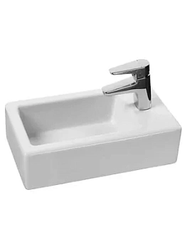 Раковина Aquaton 46 1WH301972 460x260x134 мм, отверстие под смеситель, белая