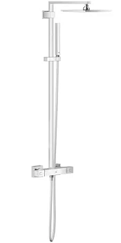 Душевая система Grohe Cube 26087 термостат, верхний и ручной душ, шланг, штанга