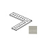 Impronta italgraniti Dorset DR07GGA6 Griglia Angolare Cenere Cross Cut 14x60