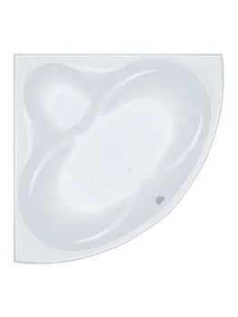 Ванна угловая Triton (1600х1600) без каркаса, со сливом-переливом V53O+CK60PF