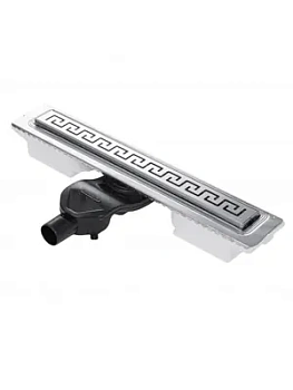 Душевой лоток BERGES 500, хром глянец, боковой выпуск S-сифон D50 H60, 091123