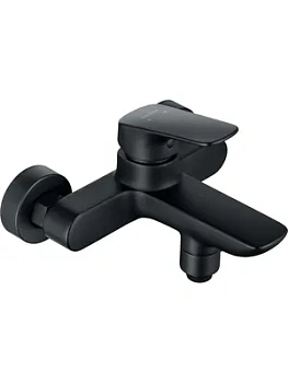 Смеситель для ванны/душа Aquatek AQ1040MB настенный, однозахв., корот. излив 159мм, черный мат