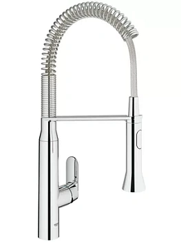Смеситель Grohe 31379000 для кухни на одно отверстие, с профессиональной лейкой, хром