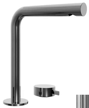 Смеситель для раковины Fantini высокий двухсекционный, вылет 19см, нерж.сталь 2793A107WF