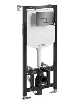 Инсталляция для унитаза WasserKRAFT с клавишей смыва, черный глянцевый 10TLT.010.ME.PB04