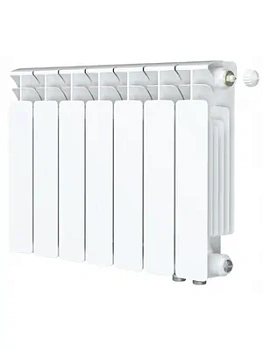 Радиатор биметаллический Rifar Ventil BVR 350 нижнее правое подключение, 7 секции, 973 Вт