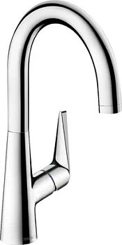 Смеситель Hansgrohe для кухни 220 поворотный излив 1jet хром 72814000