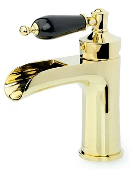 Смеситель Boheme 211-BLC для раковины, на 1 отверстие, однозахватный, золото