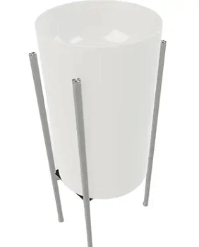 Раковина AeT 360х360х580 без отверстия под смеситель, белая глянцевая L803T0R0VL100