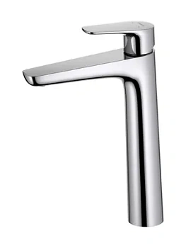 Смеситель для раковины Aquatek AQ1104CR однозахватный, излив 229мм, б/дон. клапан, цвет: хром