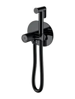 Смеситель Boheme 157-B встраиваемый, с гигиеническим душем, однозахватный, черный