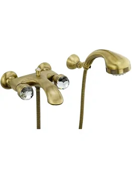 Смеситель для ванны/душа Migliore SWAROVSKI настенный, бронза ML.-602F.BR