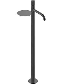 Смеситель Boheme 120-SGM.2 для раковины, напольный, однозахватный, ручка touch, графит гл