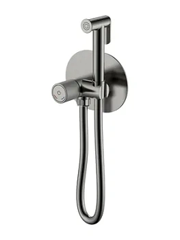 Смеситель Boheme 157-GM встраиваемый, с гигиеническим душем, однозахватный, графит