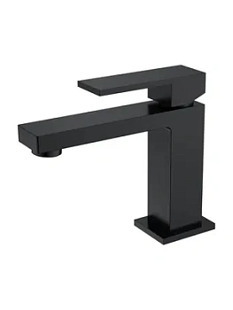 Смеситель Boheme 471-B для раковины, на 1 отв, однозахватный, фикс излив, черный