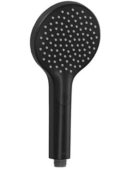 Лейка душевая KLUDI X 1S круглая, 1 режим, черный матовый 6981039-00