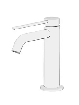 Смеситель GATTONI 9142/91BO для раковины, с донным клапаном, белый матовый