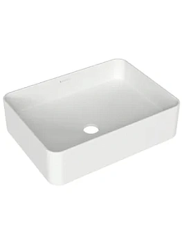 Раковина накладная Aqueduto 500х370х135, прямоугольная, без перелива, белый ESP0410