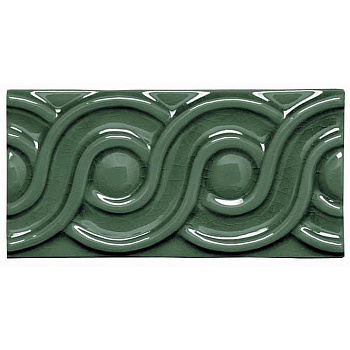 Adex Modernista ADMO4081 Relieve Clasico CC Verde Oscuro 7,5x15
