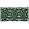 Adex Modernista ADMO4081 Relieve Clasico CC Verde Oscuro 7,5x15