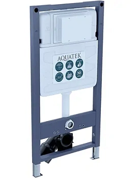 Инсталляция Aquatek S50 для подвесного унитаза, пневматич. смыв 1130х530х100мм INSP-0000001