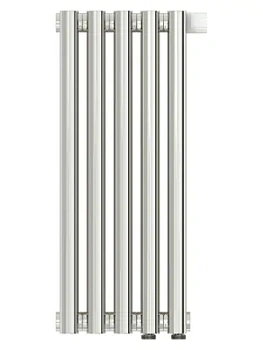 СУНЕРЖА Дизайн радиатор 500х225 (5 секц) нерж.сталь, EU50 нижнее правое, 3/4", 00-0321-5005