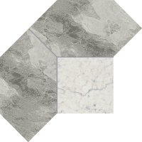 Charme Extra Silver Mosaico Polygon Lux 21X28.5