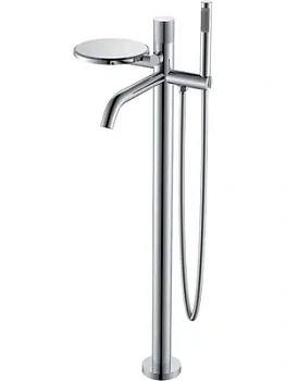 Смеситель Boheme 129-CRCR.2 для ванны/душа, напольный, однозахв, с ручным душем, хром