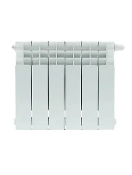 Радиатор STOUT Ventil 350 6 секций, биметалл, нижнее правое подключение,белый SRB-3320-035006