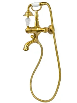 Смеситель Boheme 303-CRST для ванны/душа, настенный, однозахв, лейка 1 режим, бронза