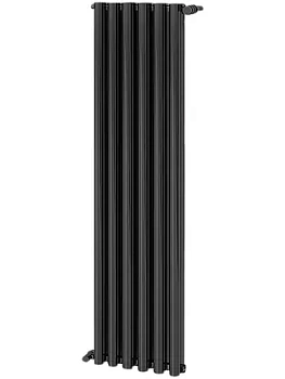 Дизайн-радиатор STOUT 1800 6 секций, алюм., универс.подкл., черный цвет 2748 cod.07, SRA-3120-18000706