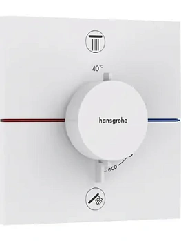 Смеситель Hansgrohe 15572700 термостат встраиваемый, матовый белый