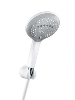 Душевой гарнитур KLUDI 3S лейка 3 режима, шланг, держатель, белый/хром 6795091-00