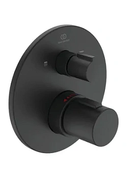 Смеситель для ванны/душа Ideal Standard T100 A5814XG термостат, встраиваемый, матов черный